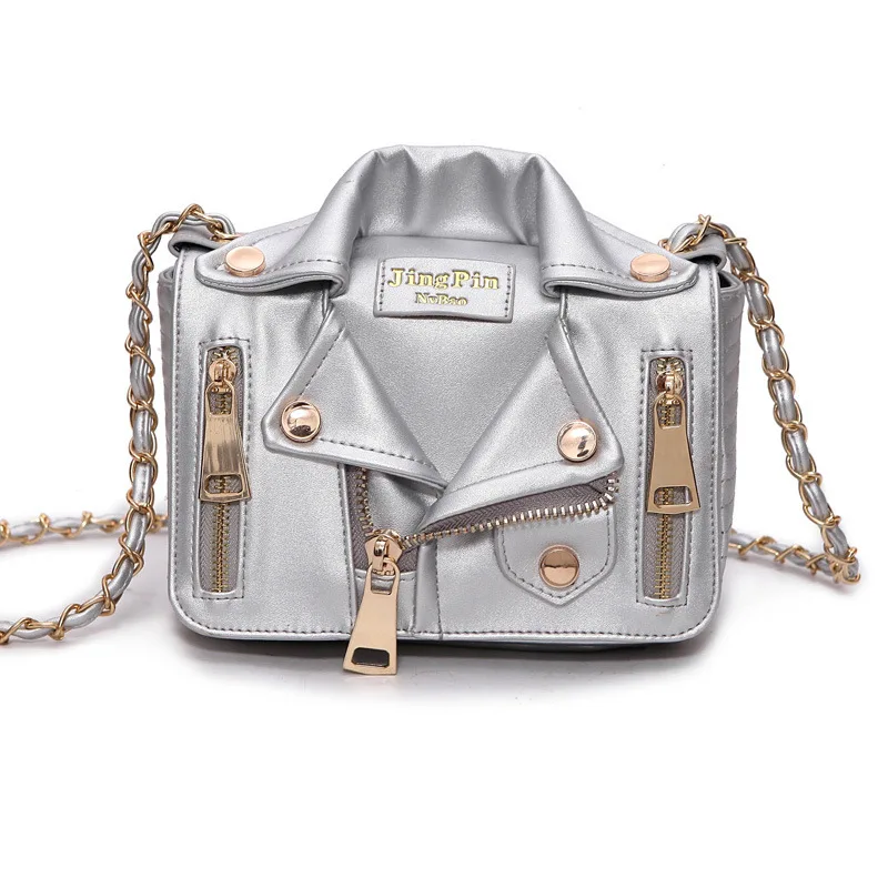 Designer Chain Bags Women Clothing Shoulder Rivet Jacket Messenger Bag Women Leather Luxury Handbags Bolsa Feminina Bolsos Mujer