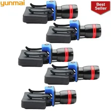 Новинка 5 шт. 5 светодиодный датчик голова Кепка шапка лампа светильник налобный фонарь черный походный светильник вспышка велосипедный светильник вспышка s Открытый для верховой езды