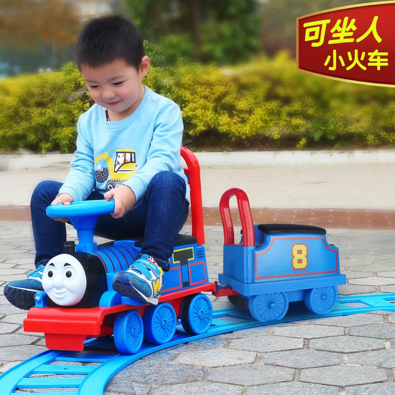 Train Children Electric Rail Car Children Baby Walker Can