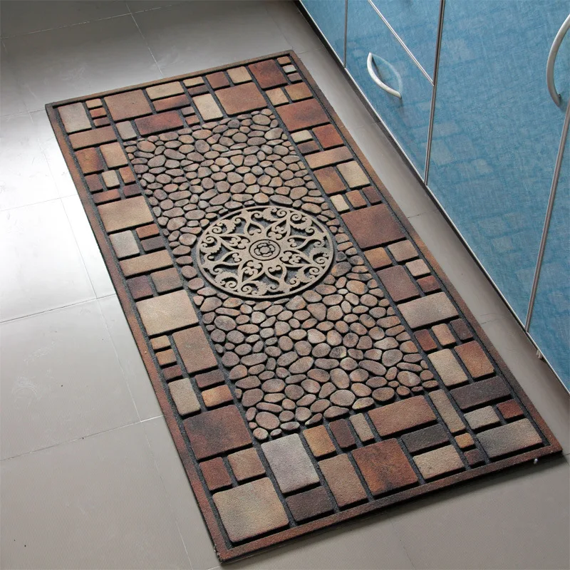 

European Style Door Mat Door Mats Rubber Flocking Door Mats Carpet Room Pad Floor Mat Home Floor