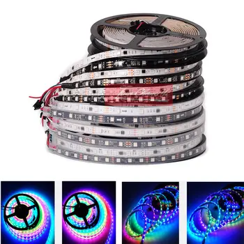 

WS2811 5050 SMD RGB Strip Addressable 30/48/60leds/m Led Pixels External 1 ic control 3 Leds Normal/Bright 5m/roll 16.5ft DC12V