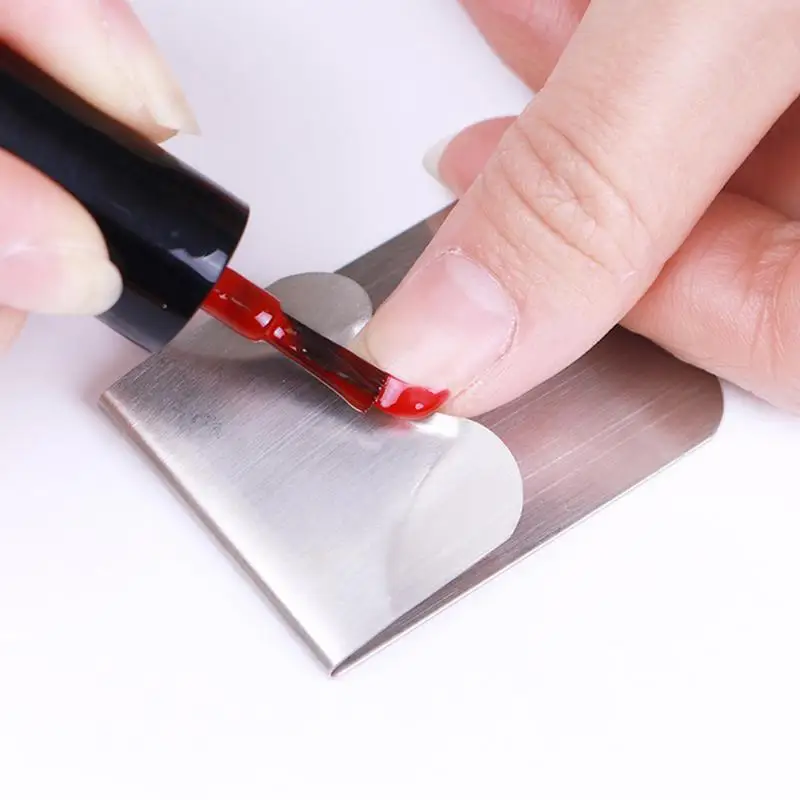 

New 1PC Silver Tool French Line Edge Guide Stainless Steel Nail Art Trimmer Manicure Nail Art Styling Tool Beauty Makeup Tool