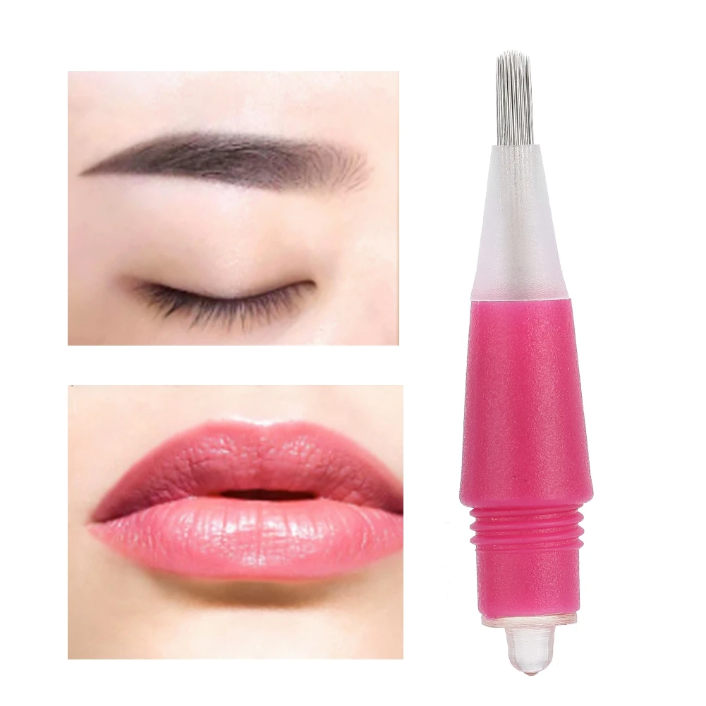 Semi-permanent Embroidered Eyebrow Tattoo Fogging Needle Round Needle/Pin Header piercing needle tatoo machine bc | Красота и