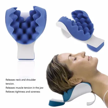 

Comfortably Neck Pillow Shoulder Relaxer Massager Pillow Support Tension Reliever Pillow Soft Sponge Releases Muscle Bed Pillow