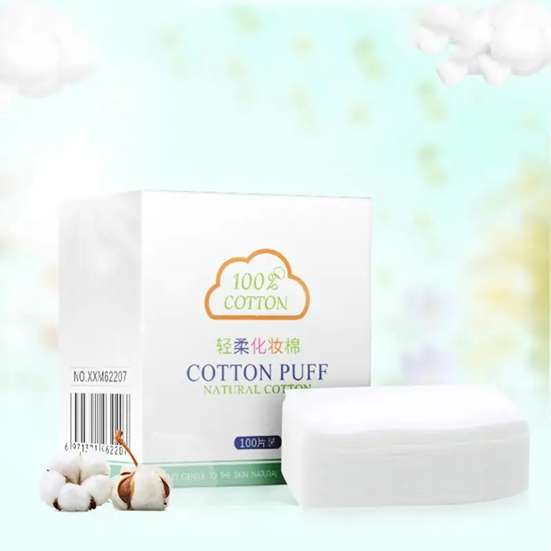 

High Quality Light Cotton Pad 100 Piece Wet And Dry Light Dual-use Makeup Remover Cotton Face Makeup Cotton Beauty Makeup Tools