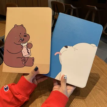 

2018 Happy Panda Solar Bear Air2 PU Leather Flip Protective Case For iPad Mini2/3/4 Pro9.7 2017 Smart Protector Stand Cover
