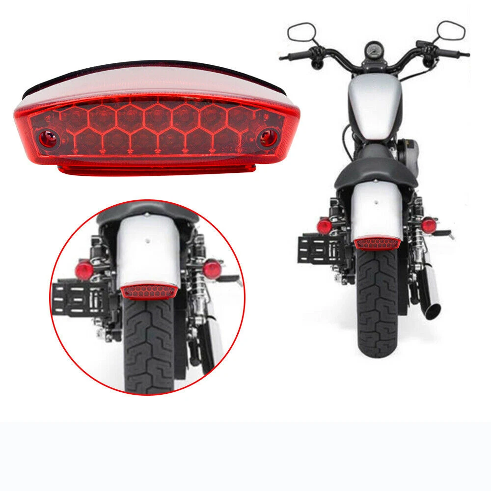 

Motorcycle 21 LED Tail Rear Light Fender Brake Light For moto Bobber Chopper