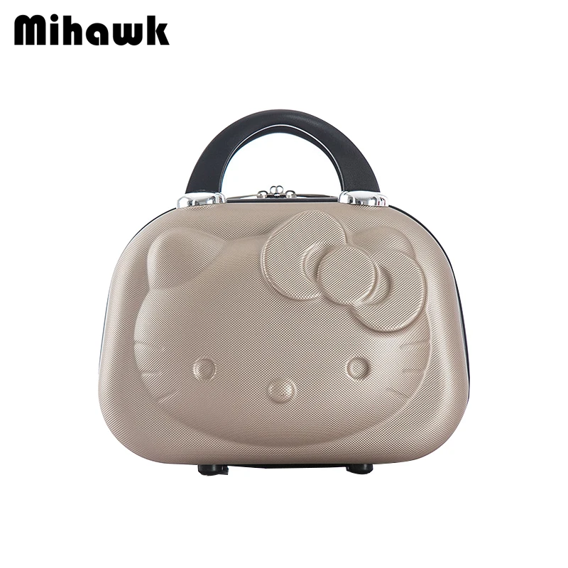 

Mihawk Cute Cosmetic Bags Portable Travel Suitcase Cartoon Women Handbag Lovely Makeup Toiletries Case Beauty Pouch Accessories