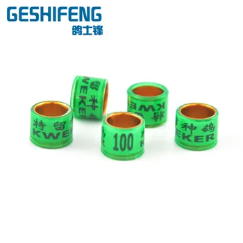 

Howells 500pcs 8mm aluminm with plastic rings for racing pigeon