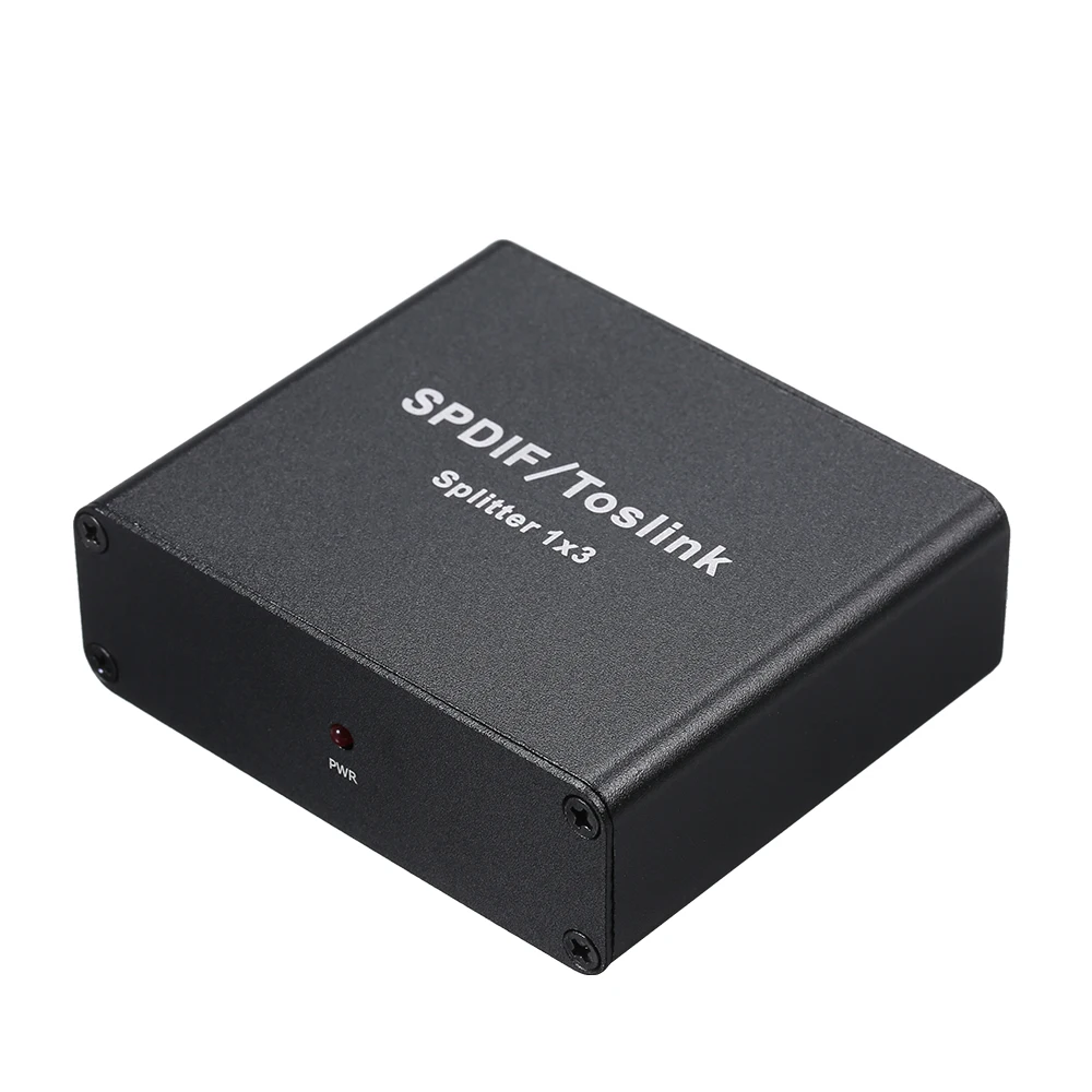 100% Высокое качество SPDIF Toslink Цифровой оптический аудио сплиттер 1x3 адаптер от 1 до 3