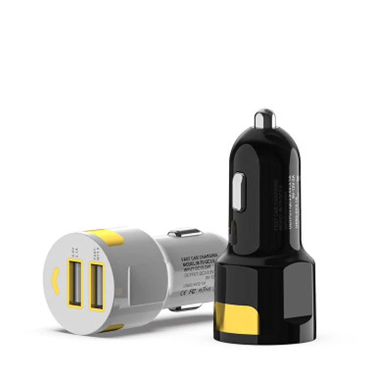 Dual USB Car Charger Quick Charge 3.0  Mobile  Charger  For Xiaomi mi 9 iPhone X Xr  Huawei Samsung S9 S8 QC 3.0 USB Car Charger