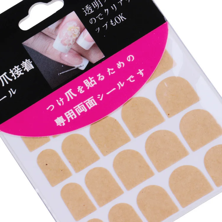 The latest nail sided adhesive,  top clear transparent tape stickers fake nails, nail art decoration tool