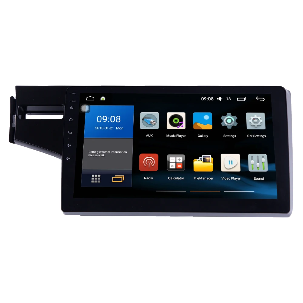 Восьмиядерный 1024*600 Android 8 1 автомобильный DVD GPS навигационный плеер Deckless стерео для