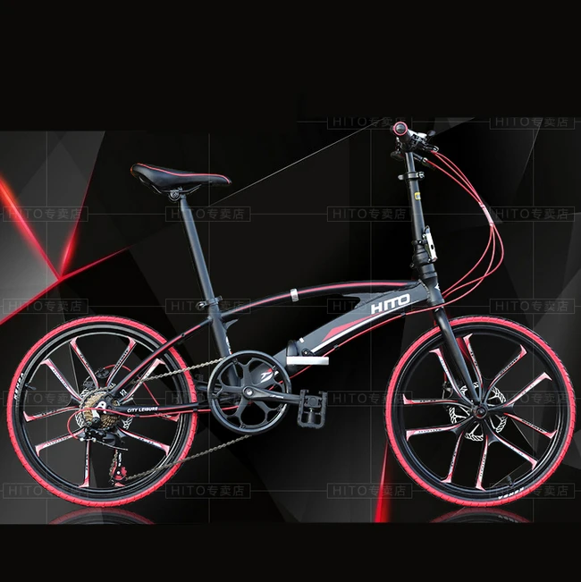 Discount New Brand 20/22 Inch Wheel Aluminum Alloy Frame Double Tube Folding Bike Outdoor Bmx Bicicletas Disc Brake Bicycle 2