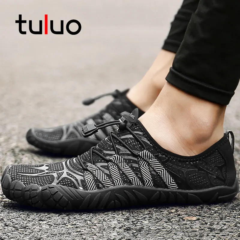 

TULUO Summer Unisex Water Shoes Men Women Breathable Barefoot Quick Dry Non Slip Beach Swimming Man Sneakers Outdoor Aqua Shoes