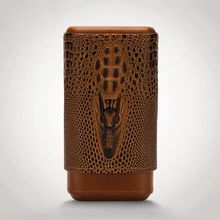 LUBINSKI чехол для сигар Lether Cedar Wood держатель для сигар дорожный Humidor