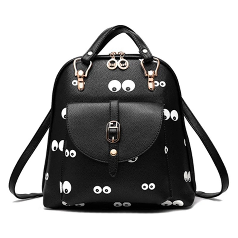 

flama 2019 Hot Sale Women Backpack Fashion Causal Floral Printing Backpacks PU Leather Backpack female For Teenagers Girls women