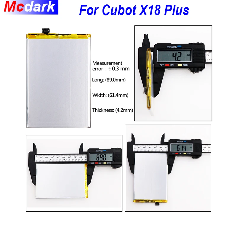 

4000mAh For Cubot X18 Plus Battery Batterie For Cubot X18 Plus Accumulator AKKU ACCU PIL certification+Tools
