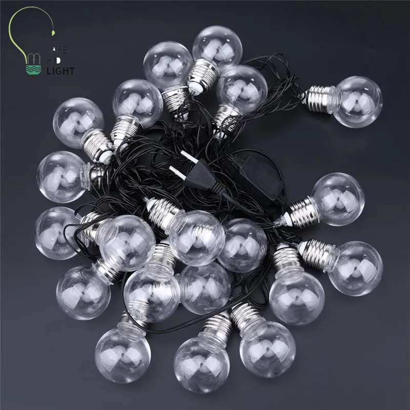 NEW 6M LED G45 Globe  Globe Patio string light festoon Party Fairy String Lights Outdoor string light 110V/220V US/EU plug D25