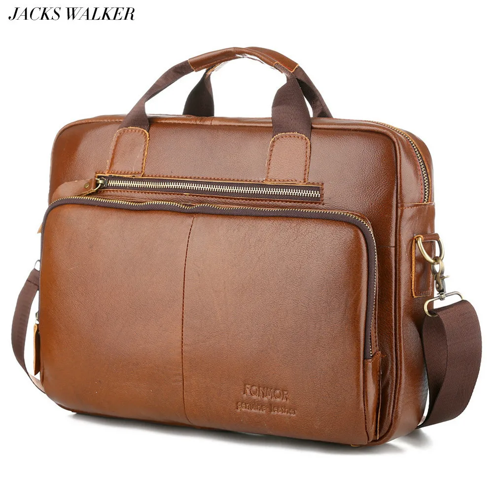 

2019 Men Briefcase Cow Leather Men's Handbag Retro Cowhide Computer Bag Shoulder Bag