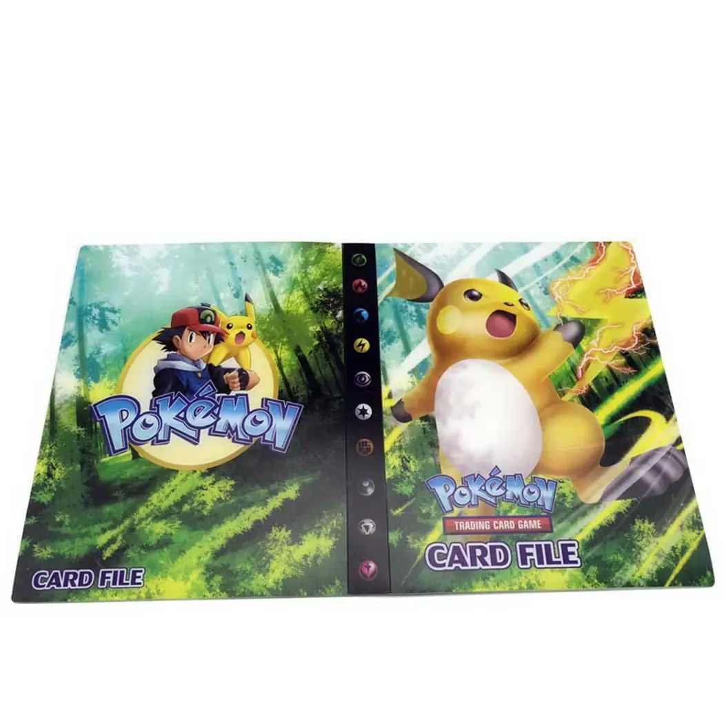 

240pcs holder album toys for Novelty gift Pikachu Collection cards Album Book Top loaded List playing cards