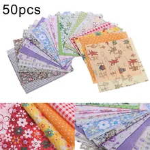 50 шт., новая хлопковая ткань 10*10 см, квадратная ткань, набор, Лоскутная одежда, для шитья, для рукоделия, куклы