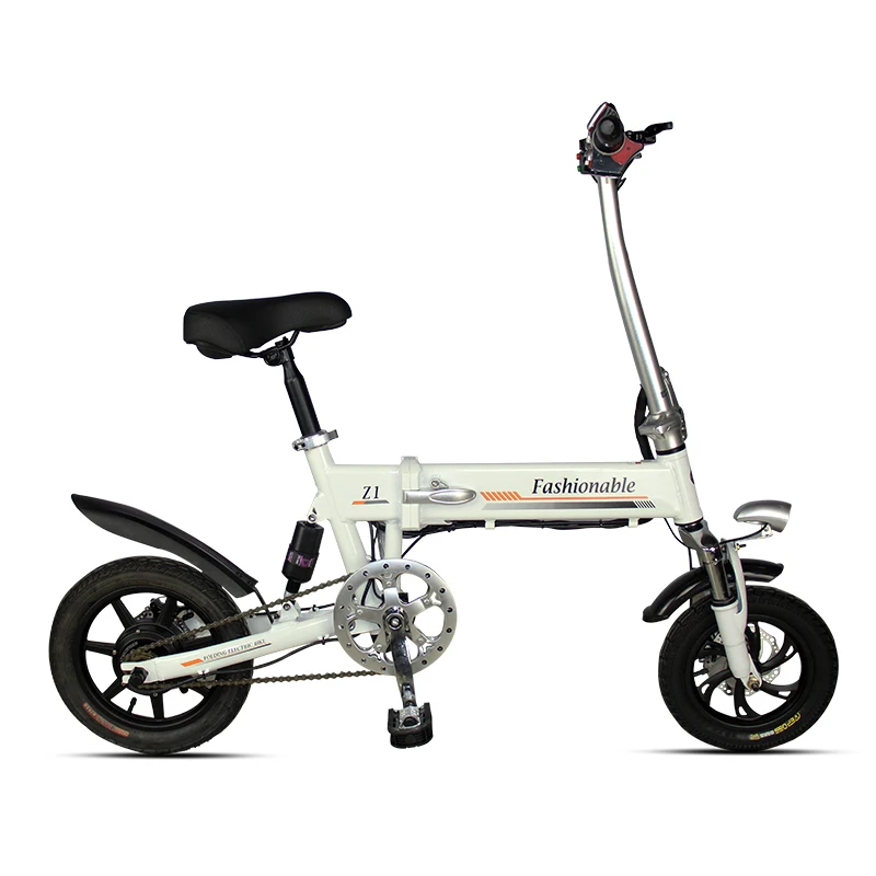 Discount Offer for  Folding Electric Scooter Mini Two Wheels Electric Bicycle 14 Inch 250W White/Black Portable Fpldabl