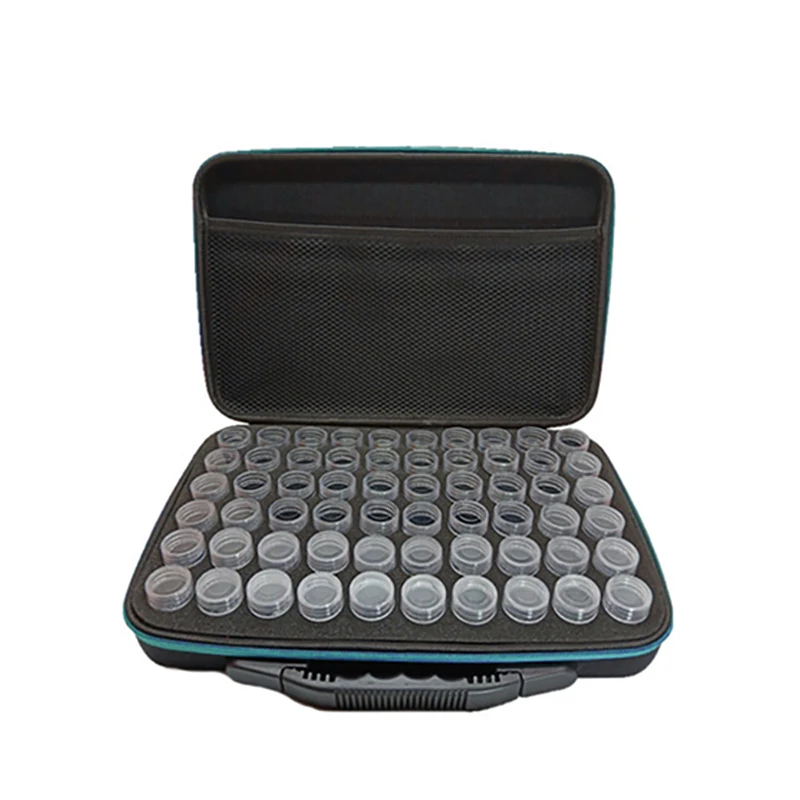 

Diamond Embroidery Diamond Painting Tool 60 Lattice Transparent Plastic Storage Box 60 Grid Jewelry Drill Storage Box