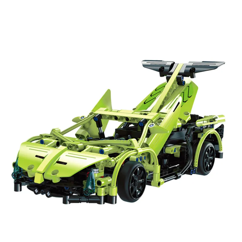 

Cada Double E 453Pcs 1:14 2.4GHz Model Build Electric Remote Control Car Cross Race Car Kit Green Construction Blocks Kids Gift