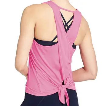 

Sexy Women's Tank Tops Yoga Sport Shirt Women Sleeveless Running T Shirt Fitness Sleeveless Vest Workout Top Exercise T-shirt