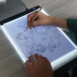 Цифровой графический планшет A4 светодио дный художника-графика Тонкое Искусство трафарета Рисунок табло световой короб Трассировка