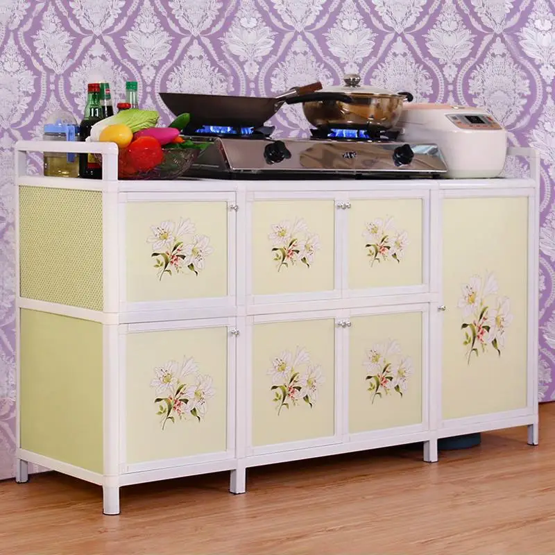 نهاية الجداول المستصلحة الشاي Besteklade الصين Mueble Cocina الألومنيوم سبائك موبل بوفيه مجلس الوزراء أثاث المطبخ دولاب