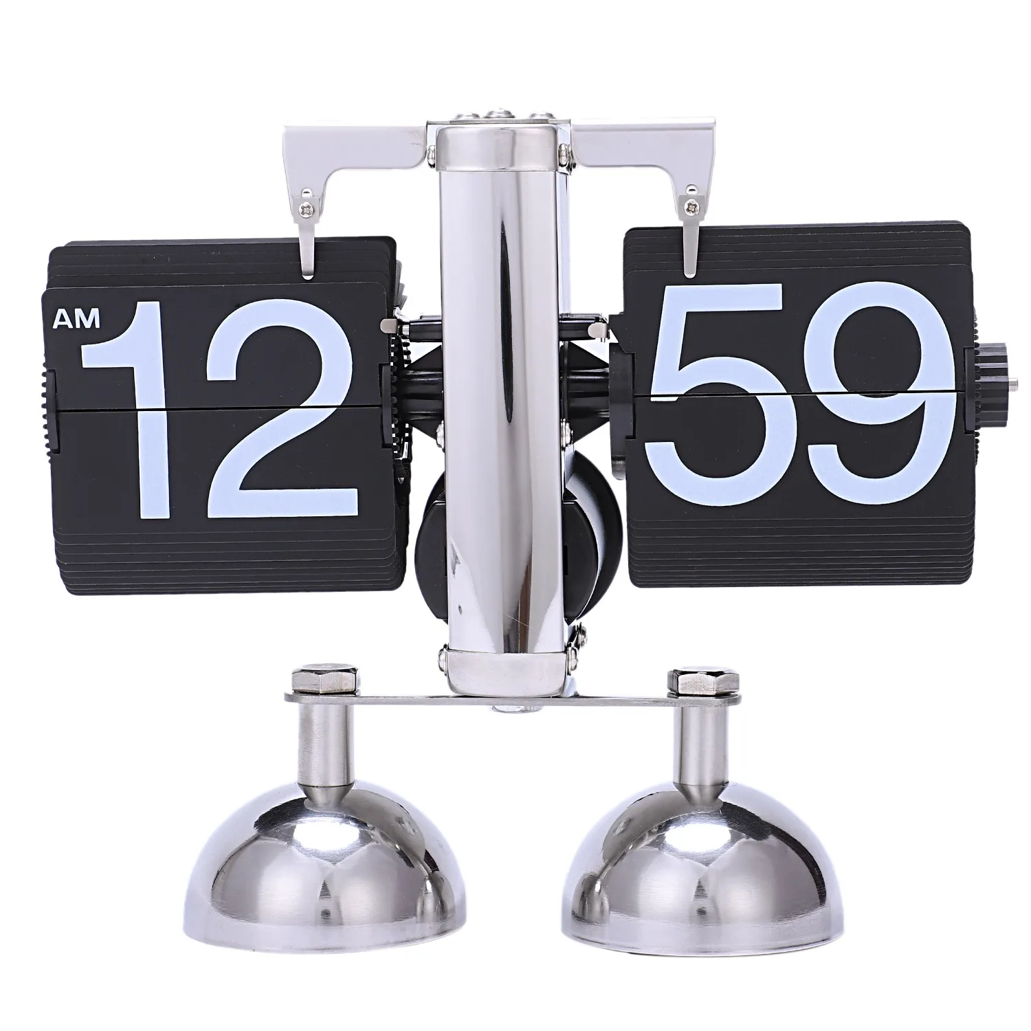 

HOT Vintage Retro Flip Clock Scale Modern Digital Auto Page Turning Dual Stand Flip Clocks Home Decor Desk Table Quartz Clock