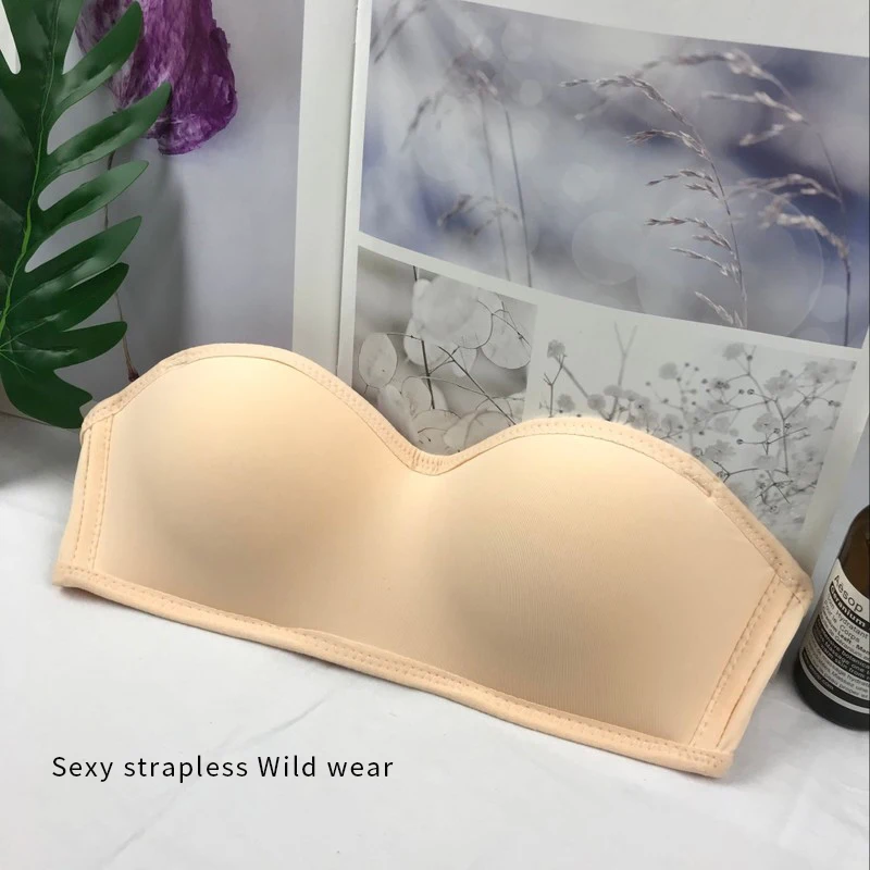 Невидимый бюстгальтер пуш ап soutien gorge femme bh беспроводной бесшовный без бретелек sans