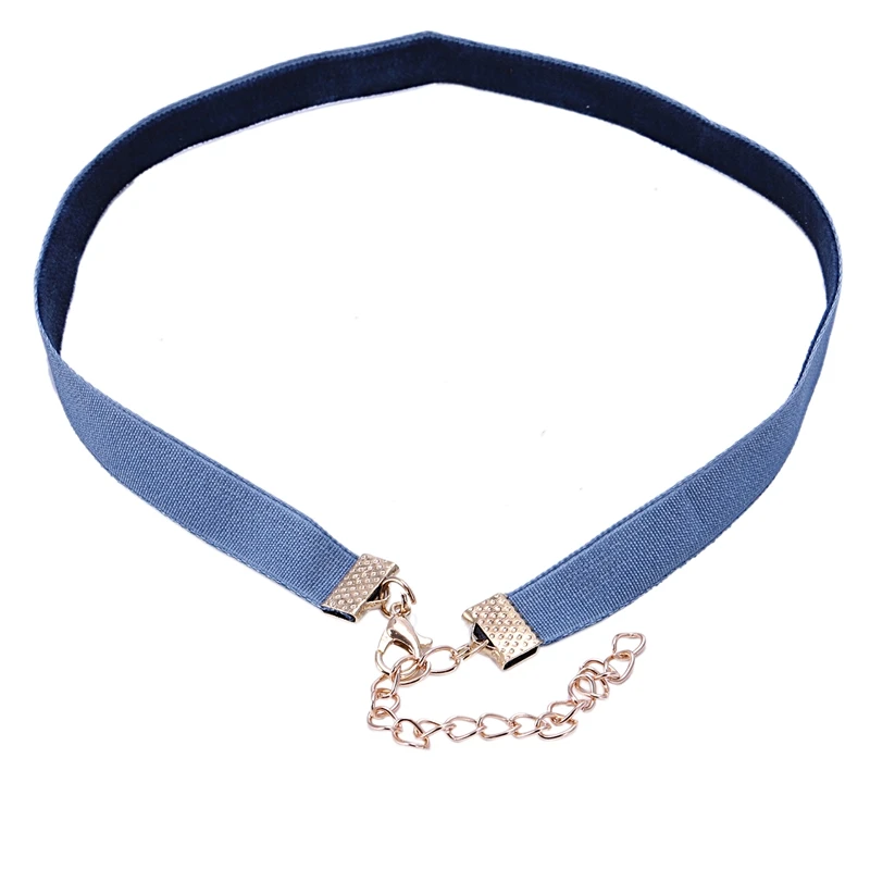 

Necklace Choker Necklace Velvet 10mm Navy Blue Vintage Gothic Fantasy Goth (Navy Blue- # 3)