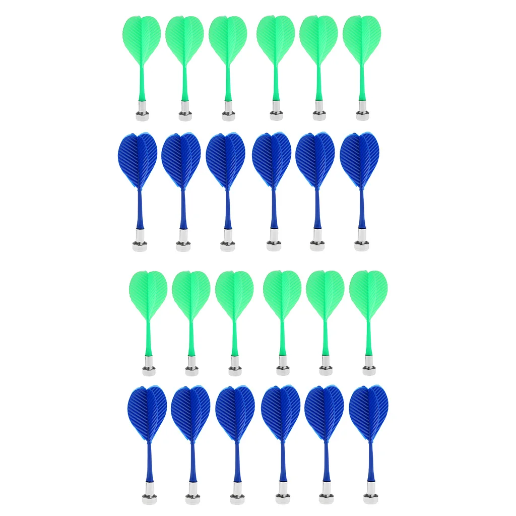 

24-Counted Magnetic Safety Replacement Darts for Magnetic Dartboard 2 Colors Mixed - Perfect Dart Accessories