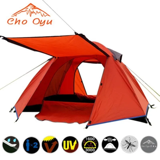 Cheap 2 Person Windproof Camping Tent Detachable Separated Double Layer Outdoor Tent One Room One Hall Four Season Tent 240x210x125cm Cheap 2 Person Windproof Camping Tent Detachable Separated Double Layer Outdoor Tent One Room One Hall Four Season Tent 240x210x125cm