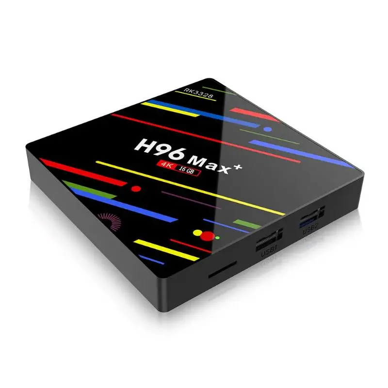 H96 MAX+ Android 9,0 умные телевизоры коробка 2 Гб 16 RK3328 4 ядра 2,4 г/5 г Wi Fi к Декодер каналов кабельного телевидения Media Player AU/US/EU/UK Plug