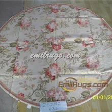 Шерстяная вышивка крестиком для гостиной, Botany, цветы и растения, Европейский стиль, чистая ручная шерсть, круглая, Carpetgc32neeyg28