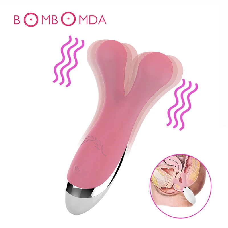 Mini Vibrator Sex Toys For Women Clitoris Stimulation Double Head Jumping Egg Female G spot Massage USB Rechargeable Product | Красота и