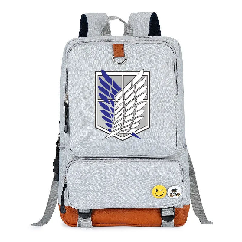 Аниме Рюкзак "атака на Титанов" для подростка, сумка на плечо, мужская и женская сумка на плечо, сумка для компьютера, школьные сумки для студентов