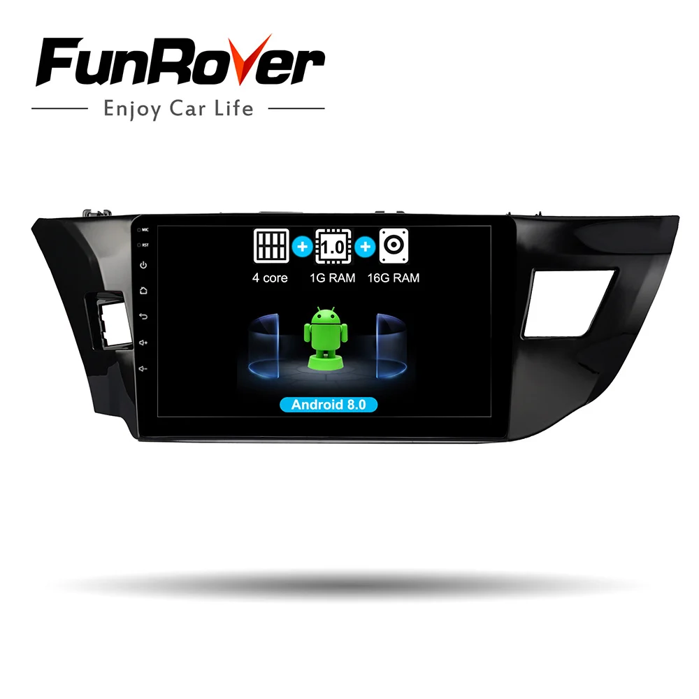

Funrover 2.5D+IPS 2 din Car radio Multimedia player Android 9.0 For Toyota Corolla 2013-2016 dvd Navigation GPS autovedio RDS BT