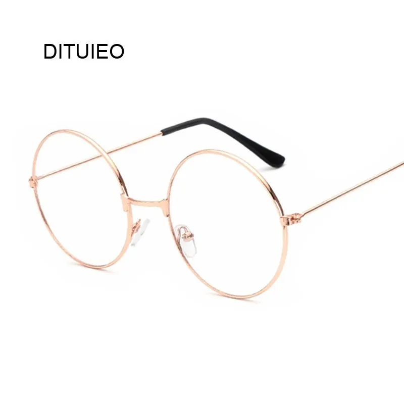 

Vintage Style Women Popular Round Metal Clear Lens Glasses Frame Trendy Unisex Nerd Anti-radiation Spectacles Eyeglass Frame
