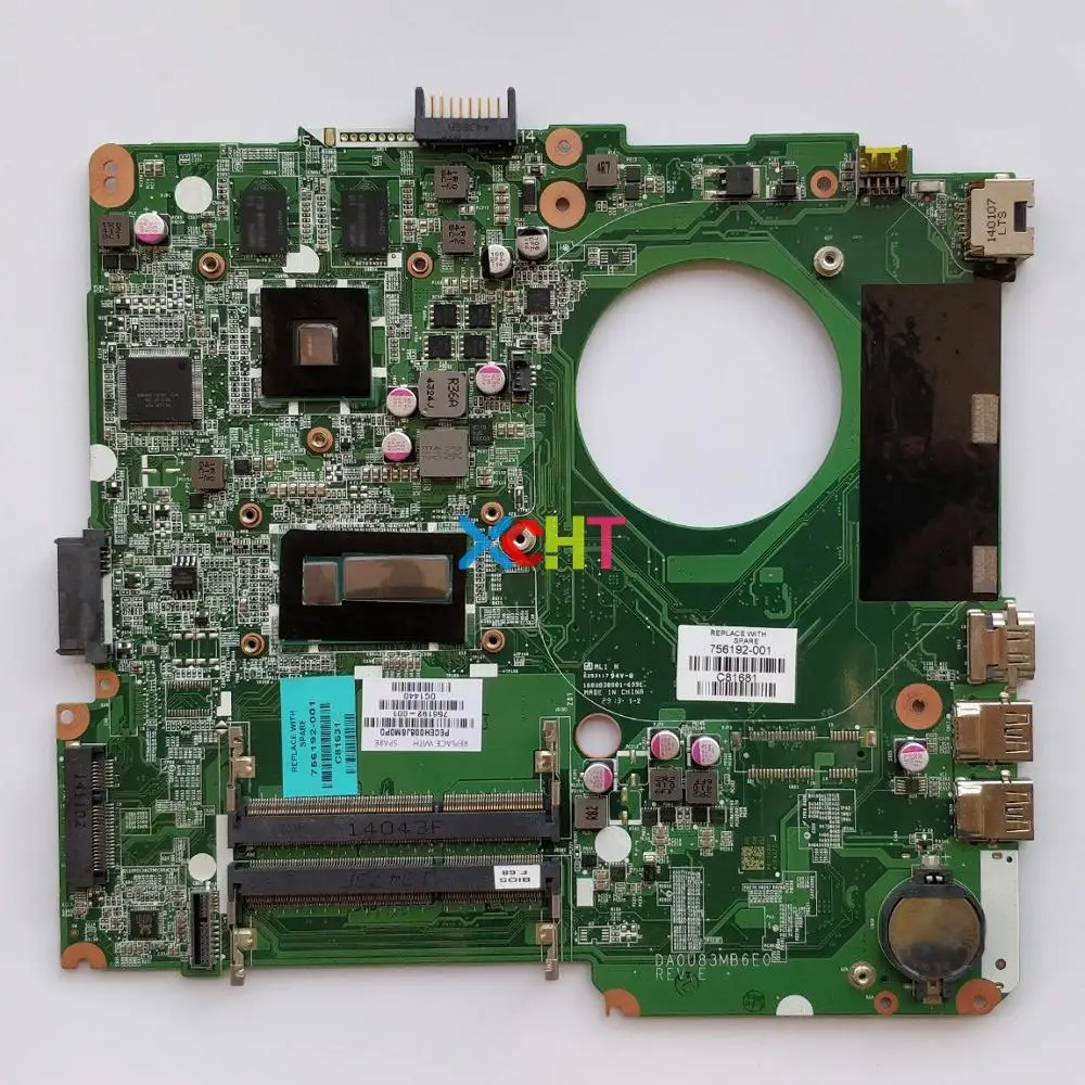 

756192-501 756192-001 w 8670M/2GB GPU i5-4200U CPU DA0U83MB6E0 for HP Pavilion 14-N Series NoteBook PC Laptop Motherboard Tested