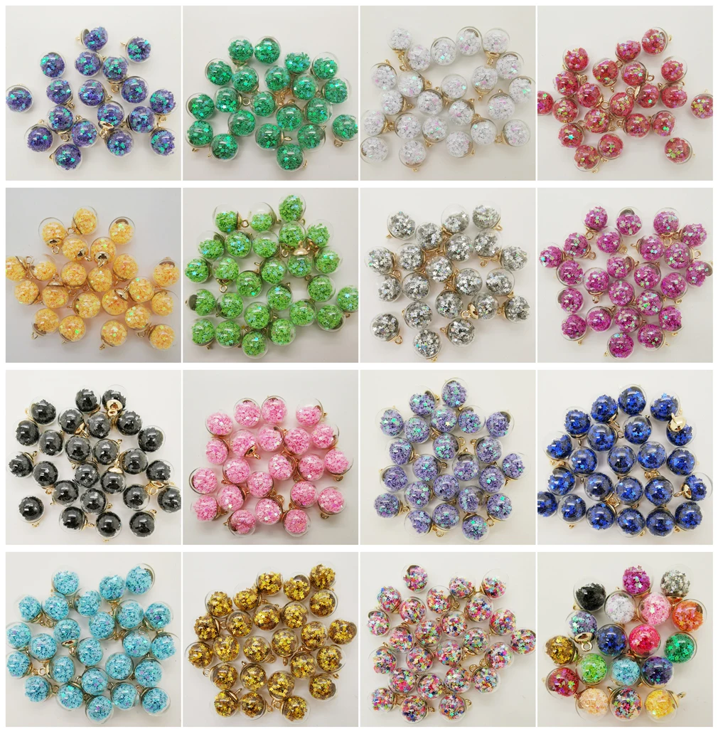 NEW 10PCS 16MM Mini Glass Bottles with Stars Pendant Ornaments Jewelry Making NEW 10PCS 16MM Mini Glass Bottles with Stars Pendant Ornaments Jewelry Making