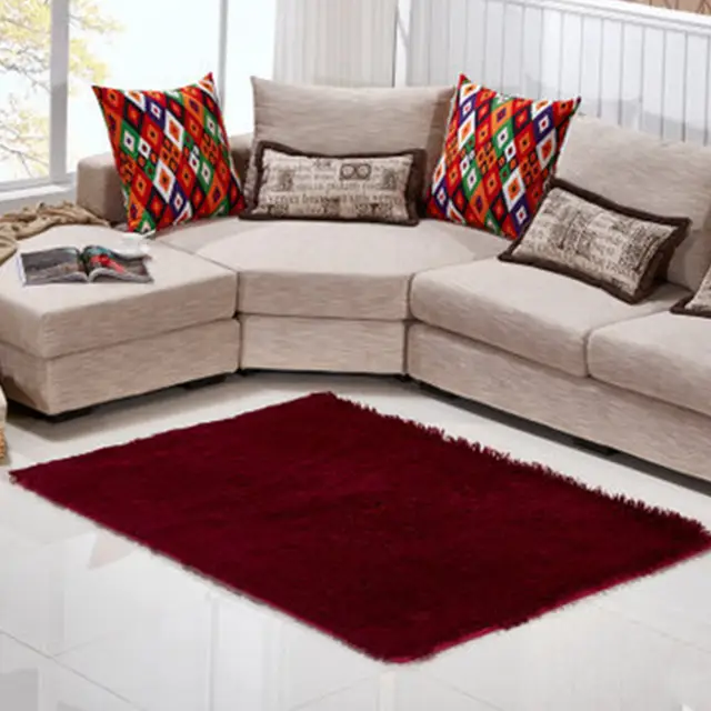 Fluffy Rugs Anti Skid Shaggy Area Rug Bedroom Bathroom Dining Room Home Carpet Floor Mat Pink Black Gray Green Wine White Rugs