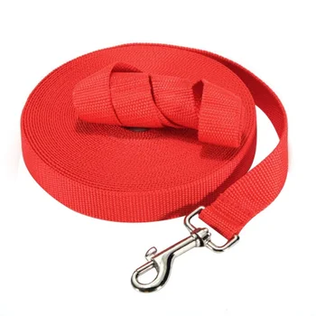 

AFBC 100ft 30.5 Meters Long Pet Dog Horse Training Leads Lunge Webbing Lead Rope Red