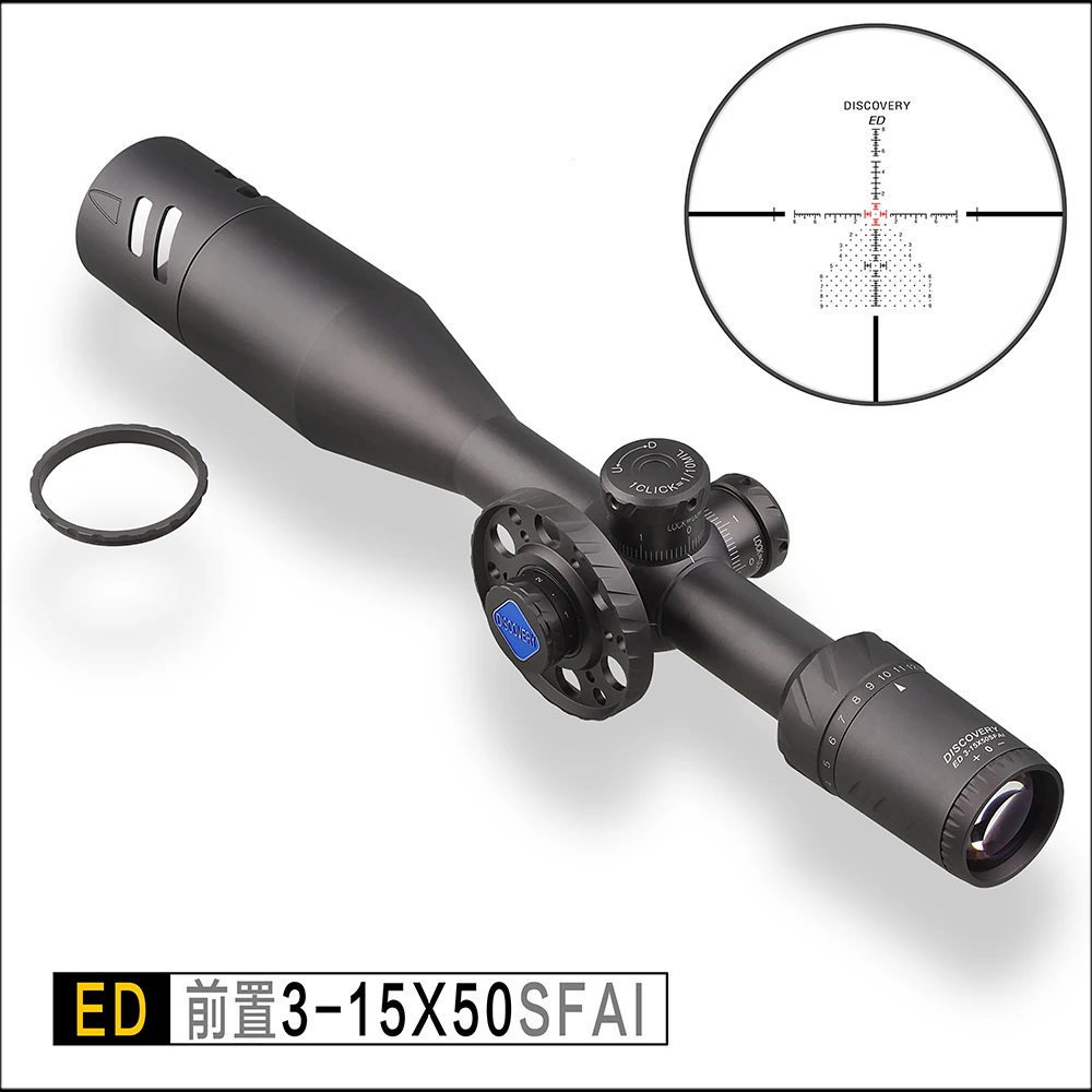 Обнаружение ED 3 15x50 SFIR тактическая оптика охотничий прицел чрезвычайно низкая