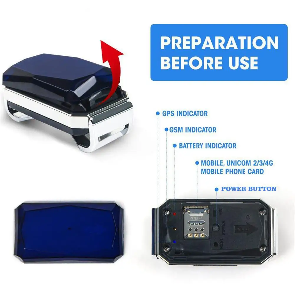 IP67 Водонепроницаемый модный Gemstone кулон GSM AGPS WiFi LBS SOS мини GPS Брелок Трекер локатор