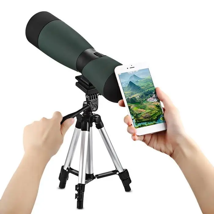 Beileshi 25x70 Spotting Scope Professional Telescope Monocular Bak4 Prism with Tripod Waterproof Birdwatching Hunting Monocular